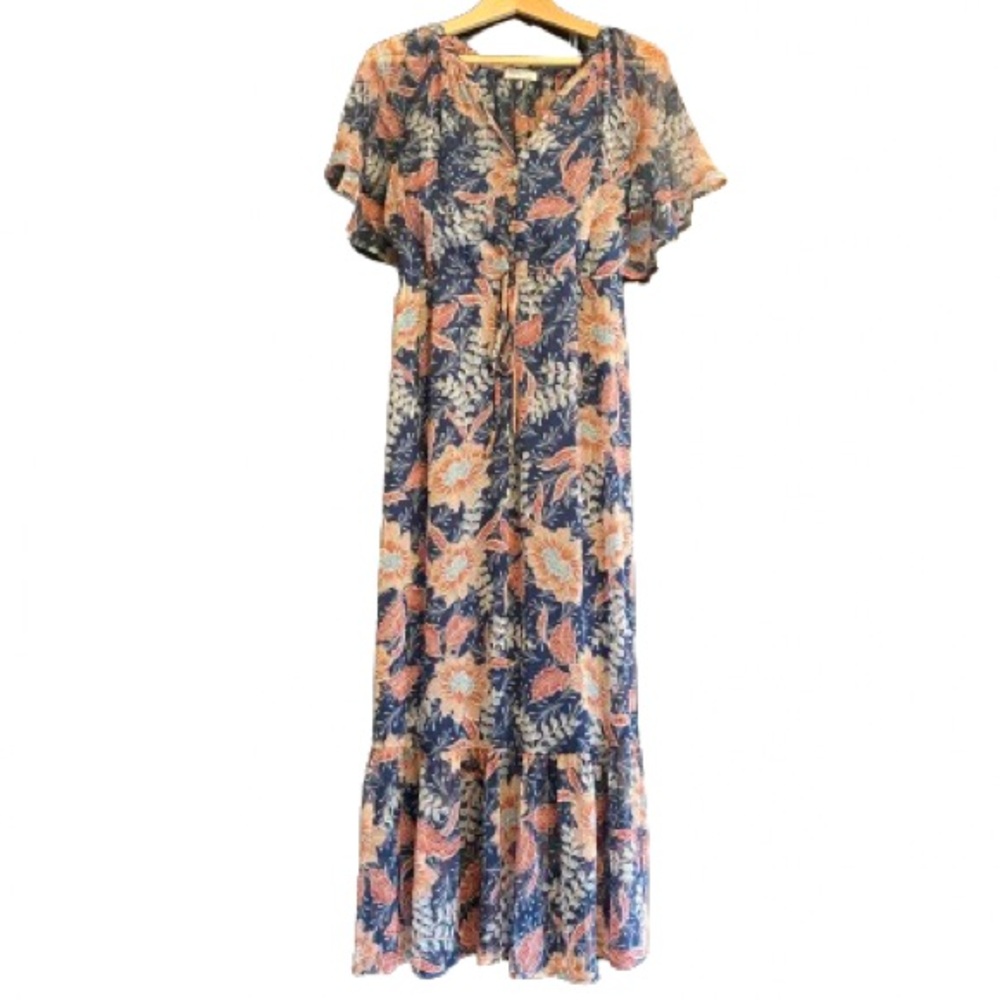 Fall floral dress